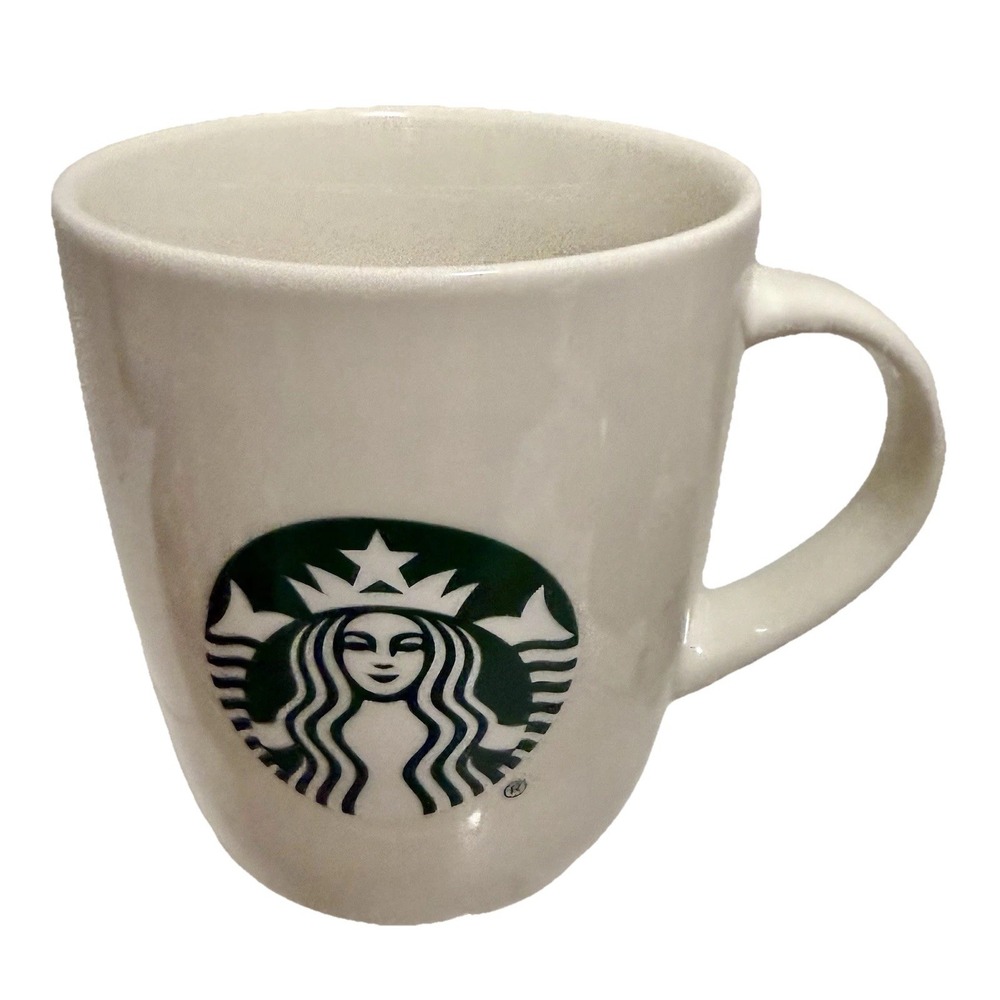 Starbucks 2020 Coffee Mug Tea Cup White Classic Logo Green 12 oz
